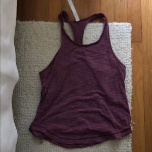 Lululemon cute heathered dark red Racerback Tank Top 6 lightweight